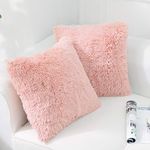 Home Fashion Faux Fur Pillow Covers