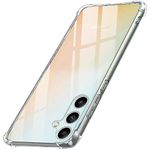 TheGiftKart Crystal Clear Back Cover Case for Samsung Galaxy A34 5G | 360 Degree Protection | Shock Proof Design | Transparent Back Cover Case for Samsung Galaxy A34 5G (Silicone | Transparent Bumper)