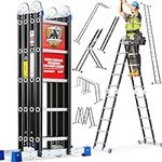 Bryner Folding Step Ladder, 19.6ft,