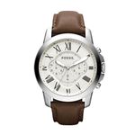 Fossil Men's FS4735 Grant Analog Display Analog Quartz Brown Watch