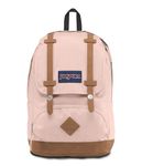 JanSport CORTLANDT Large Backpack, 15 inch laptop compartment, Misty Rose (Pink)