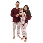 Burt's Bees Baby Family Jammies Matching Holiday Organic Cotton Pajamas, Seasons Greetings, Small