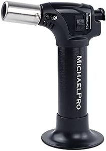 MichaelPro MP011003 Butane Torch, Adjustable Flames with Safety Lock, Professional Torch/Culinary Torch, Multi-Purpose Blow Torch Lighter for Soldering, Baking, Welding, DIY
