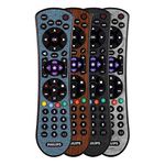 Philips Universal Remote Control for Samsung, Vizio, LG, Sony, Sharp, Roku, Apple TV, RCA, Panasonic, Smart TVs, Streaming Players, Blu-ray, DVD, 4 Device, Teal, SRP4320T/27