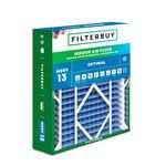 Filterbuy 20x26x5 Air Filter MERV 13 Optimal Defense (1-Pack), Pleated HVAC AC Furnace Air Filters Replacement for Electro-Air and White Rodgers (Actual Size: 20.00 x 25.88 x 4.88 Inches)