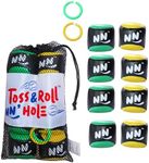 TOSS & ROLL NN’ Hole Balls ONLY | Targets NOT Included | Toss & Roll On Land + Water Cornhole | Pool Cornhole or Lake Cornhole | Soft TOSS & ROLL Balls for Indoors (Yellow/Green)