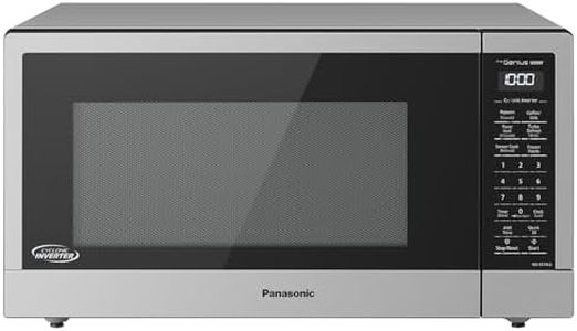 Panasonic NNST74LSC Family Size Genius Cyclonic Inverter 1200 W Microwave Oven, 15 Auto Cook Menus, Child Lock, Stainless Steel