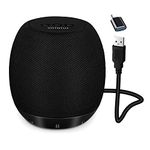 YYV Wired Computer Speaker for Desktop/Laptop, Mini USB PC Speaker with Stereo Sound and Enhanced Bass, Laptop Speaker Plug and Play (Black)