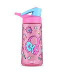 rabitat FLIP LOCK Tritan Water Bottle Miss Butters 550 ml - 2 years brand warranty | water bottle for kids school | bottle for kids | Kids Water Bottles