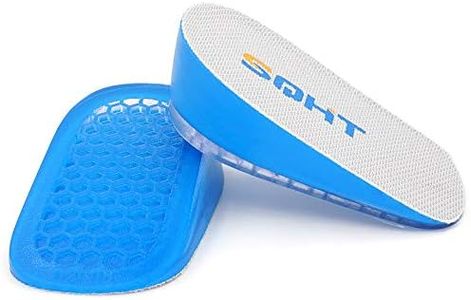 SQHT Height Increase Insole - Gel Heel Lift Inserts, Elevator Shoe Lifts Insoles for Men and Women (1.4'' Height)