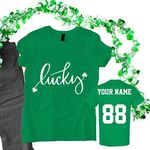 Personalized Jersey St Patrick's Day T Shirts - Saint Pattys Jersey Tee & Irish Outfit