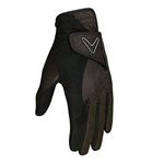 Callaway Golf Mens Opti Grip Pair Golf Glove - Black - M/L