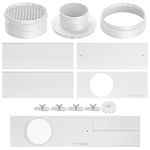 VIVOSUN Window Duct Kit, Portable AC Window Seal Kit, Fit with 4”/6” Ducting & 5.9” Hose for Sliding Window, Adjustable AC Vent Kit for Duct Fans, Air Conditioner, Dryer