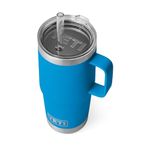 YETI Rambler 25 oz Straw Mug, Vacuum Insulated, Stainless Steel, Big Wave Blue