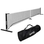 Pickleball and Tennis Net, 22 Feet Adjustable Portable Net for Indoor/Outdoor - Easy Setup Sports Net with Poles.