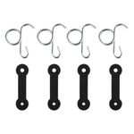 Cancanle 4 Pack Bagger Latch Grass Chute with Hook 532160793 160793 for Husqvarna Poulan Roper Sears Craftsman AYP