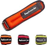 Stepfowarder Ankle/Wrist Weights a Pair Available in 0.65Lbs, 1.0Lbs, 2.0Lbs, Perfect for For Women Men Kids, Walking, Dance, Aerobics, Gym, Fitness Workout, Running (2 * 0.65Lbs - Orange)