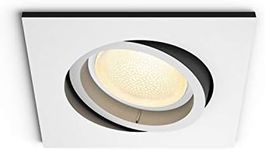 Philips Hue Centura LED Smart Bathroom Light [White - Square] with Bluetooth, Compatible with Alexa, Google Assistant and Apple Homekit.