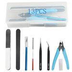 Bigstone 13 PCS Gundam Model Tools Kit Hobby Building Tools Set for Cars, Airplanes, Buildings, Gundam Robots Models Building Repairing and Fixing