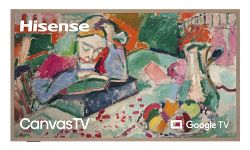 Hisense 55S7N-55 inch CanvasTV™ 4K QLED Google TV with Art Mode, DTS Virtual:X, Dolby Vision/HDR10/HDR10+/HLG, 144Hz Refresh Rate, Game Mode PRO and Voice Control