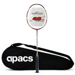 Apacs Finapi 232 Xtra Power (40LBS, 100% Top Grade UHM Japanese Graphite) Extra Strong Professional Unstrung Badminton Racket with Free Full Cover (Red Gold)