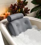 Everlasting Comfort Luxury Bath Pillow - Head, Neck, Back Support Cushion for Bathtub, Spa, Soaking