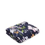 Vera Bradley Women's Packable Fleece Blanket, Bloom Boom Navy, One Size