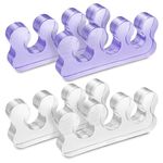 Sibba 2 Pairs Gel Toe Separators, Toe Stretcher and Correctors for Overlapping Toes, Bunions, Hammer Toe, Foot Pain Relief