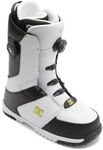 DC Shoes Men's Control BOA Snowboard Boots - Micro-Adjustable Stable Snowboarding Boot with Lightweight Multi-Layer Liner & Molded Insole - White/Black, 10