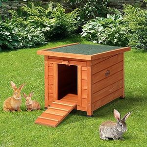 Alopet Rabbit Hutch with Waterproof Roof 45 x 36 x 43cm Chicken Coop