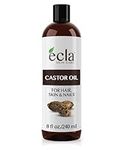 Ecla Castor Oil Organic Cold Pressed - 240mL 100% Organic Castor Oil, Hair Oil - Pure Castor Oil