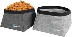 PetAmi Dog Food Travel Bag, Collapsible Dog Travel Bowls, Kibble Carrier for Dogs with Dog Water Bowls Kit, Pet Food Travel Container Storage for Camping, Hiking Gear Accessories