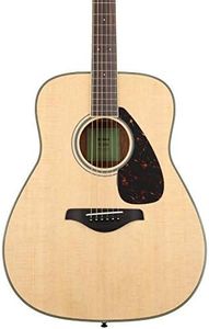 Yamaha FG820 Solid Top Acoustic Guitar, Natural, Dreadnought