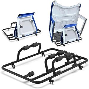 POFENZE Upgrade Hard Top Carrier Sliding 3-Pieces Hardtop Storage Rack for Jeep Wrangler YJ TJ JK JL 1987-2025
