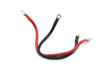 GLOBOMOTIVE Battery Inverter Cable Set with Terminals - Industrial Panel Copper Cable for Motorcycle, Automotive, Marine, Solar (Red and Black, 1219 mm)