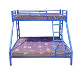 s k grill art Wrought Iron Twin Bunk Bed Without Mattress ((3 x 6) + (5 x 6) feet, Blue Powder Coated)