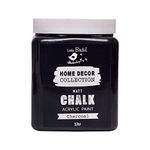Little Birdie Home Decor Chalk Paint 1 Liter Charcoal Jar | Chalk Paint for Wood Furniture, Wall, Home Decor, Glass, Terracotta Pots & Matte Acrylic Chalk Paint | Multi Surface Paint