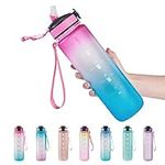 EYQ 32 oz Water Bottle with Time Ma