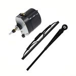 12V Universal Windshield Wiper Motor For Fishing-Boat Caravan With Wipers Applicable For Jeep Tractor, Fishing Caravan-ATV-UTV(MOTOR + WIPER)