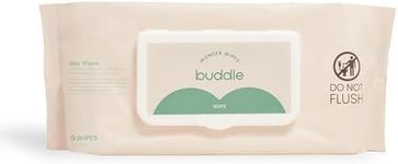 Buddle Wonder Wipes – Baby Wipes with Aloe & Honeysuckle, Dermatologist-Tested & Hypoallergenic, Gentle Diaper Wipes for Sensitive Skin, Biodegradable & Compostable Plant-Based Fibers