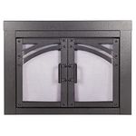 Pleasant Hearth Axel Collection Fireplace Glass Door