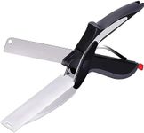 Slap Chop Hover Cutter 2in1 Kitchen Scissors & Cutting Board - Quickly Chop Fruits Vegetables Cheese & Meat - Great for Soups & Salads - Restaurant Grade - Vegetable Slicer Fruit Food Cutter Chopper