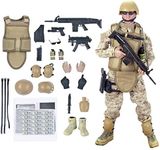 12'' American Military Soldiers Special Forces Army Man Action Figures Play Set-Digital Desert Camouflage