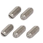 sourcingmap M6x14mm 304 Stainless Steel Body Slotted Ball Style Spring Plunger 5pcs