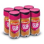 Schwartz Extra Spicy Cajun Seasoning 42 G | Jar | Pack of 6 | Expertly Blended with Cayenne Pepper, Cumin & Thyme