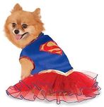 Rubie's Official DC Comics Supergirl Pet Dog Costume Tutu Dress, Size: Small Neck to Tail 11 Inch, Chest 14 Inch Halloween Halloween