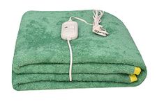 Utopia Bedding Electric Blanket for Single Bed – Flannel to Sherpa Super Cozy Heated Blanket Best for Heavy Winters, Machine Washable, 76x152 cm