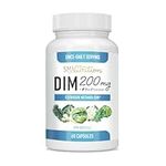 DIM Supplement 200 mg | Estrogen Balance for Women & Men | Hormone Balance, Hormonal Acne, PMS, Bloating, Menopause, & Antioxidant Support | Clean Label Project Certified, Vegan, Soy-Free | 60 Pills