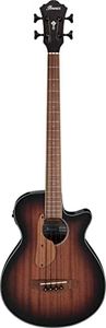 Ibanez AEGB24E Acoustic Electric Bass, Mahogany Sunburst Gloss
