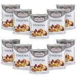 SALYSOL Snacks Nuts Cocktail 10 x 50g Cans - Delightful Blend of Natural Almonds, Hazelnuts, Cashews, Salt Peanuts, Walnuts, Roasted Corn, Honey Peanuts - Ideal for Care Package